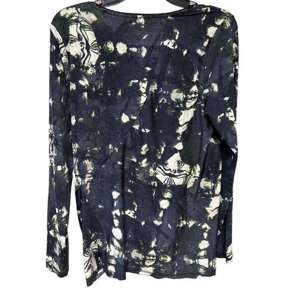 😊 3/$30 Vera Wang Simply Vera line Long sleeve top Front knot/flowy fabric Sz M - Picture 6 of 13